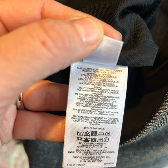 Brooks Brothers herringbone grey dress size 14 - Picture 5 of 5